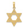 14k Yellow Gold Rope Textured Star of David Pendan | Jewelry | Judaica