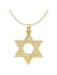 14k Yellow Gold Rope Textured Star of David Pendan | Jewelry | Judaica