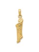 14k Yellow Gold Chai Star of David Torah Scroll Pe | Jewelry | Judaica