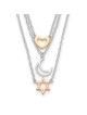 Sterling Silver Heart, Moon, and Star of David Tie | Jewelry | Judaica