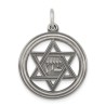 Sterling Silver Antiqued Zion Star of David Circle | Jewelry | Judaica