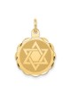 14k Yellow Gold Round Scalloped Star of David Pend | Jewelry | Judaica