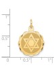14k Yellow Gold Round Scalloped Star of David Pend | Jewelry | Judaica