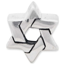 Sterling Silver Woven Star of David Bead | Jewelry | Judaica
