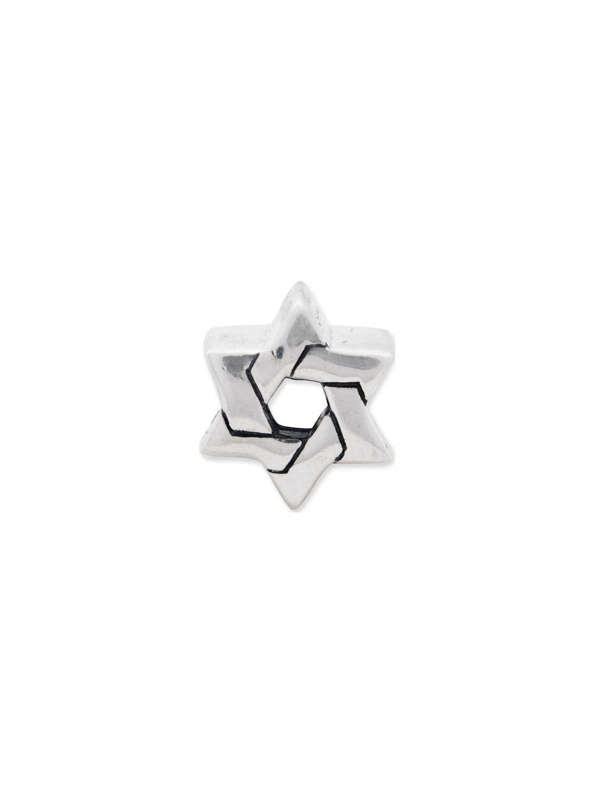 Sterling Silver Woven Star of David Bead | Jewelry | Judaica