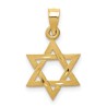 14k Satin Yellow Gold Textured Star Of David Penda | Jewelry | Judaica