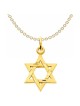 14k Satin Yellow Gold Textured Star Of David Penda | Jewelry | Judaica