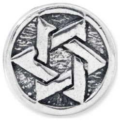 Sterling Silver Star of David Circle Bead | Jewelry | Judaica