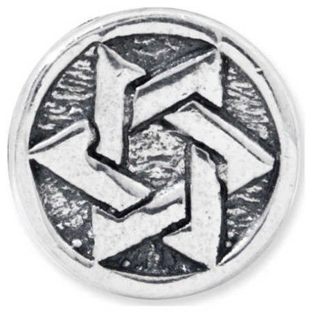 Sterling Silver Star of David Circle Bead | Jewelry | Judaica