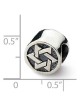 Sterling Silver Star of David Circle Bead | Jewelry | Judaica