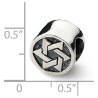 Sterling Silver Star of David Circle Bead | Jewelry | Judaica