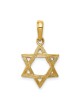 14k Yellow Gold Embossed Star of David Pendant | Jewelry | Judaica