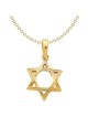 14k Yellow Gold Embossed Star of David Pendant | Jewelry | Judaica