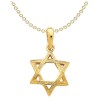 14k Yellow Gold Embossed Star of David Pendant | Jewelry | Judaica