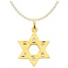 14k Yellow Gold Diamond-Cut Star of David Pendant | Jewelry | Judaica