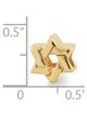 Sterling Silver Gold-Plated Star of David Bead | Jewelry | Judaica