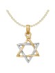 14k Two-Tone Yellow and White Gold Polished Star o | Jewelry | Judaica