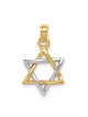 14k Two-Tone Yellow and White Gold Polished Star o | Jewelry | Judaica