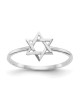 14k White Gold Polished Star of David Ring - Size  | Jewelry | Judaica