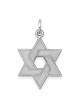 14k White Gold Laser-Etched Star of David Pendant | Jewelry | Judaica