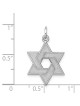 14k White Gold Laser-Etched Star of David Pendant | Jewelry | Judaica