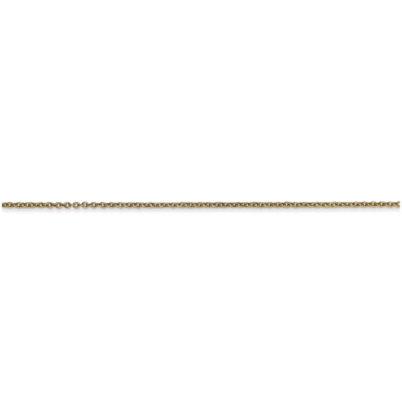 14k Yellow Gold 18-Inch Cable Necklace Chain | Jewelry | Judaica