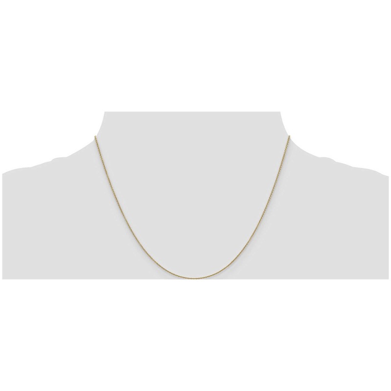 14k Yellow Gold 18-Inch Cable Necklace Chain | Jewelry | Judaica
