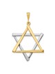14k Two-Tone Gold Dramatic Star of David Pendant | Jewelry | Judaica