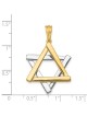 Deluxe 14k Two-Tone Gold Star of David Pendant | Jewelry | Judaica