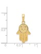 14k Yellow Gold Star Of David Hamsa Pendant | Jewelry | Judaica