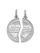2-Piece Sterling Silver Mizpah Coin Pendant | Jewelry | Judaica