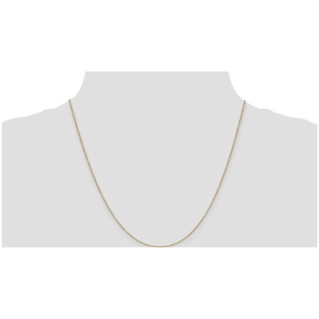 14k Yellow Gold 20-Inch Cable Necklace Chain | Jewelry | Judaica