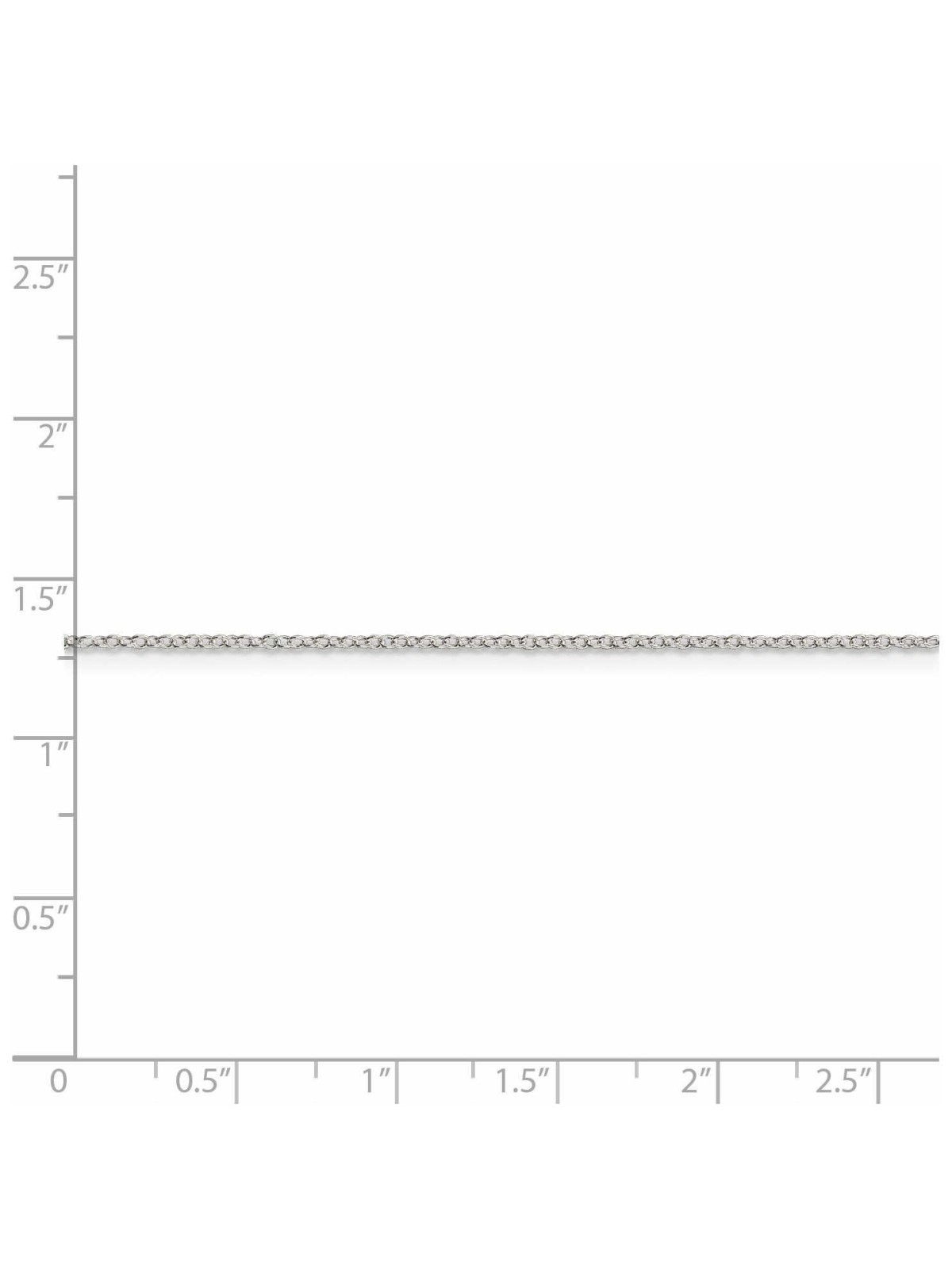 Sterling Silver 16-Inch Cable Necklace Chain | Jewelry | Judaica