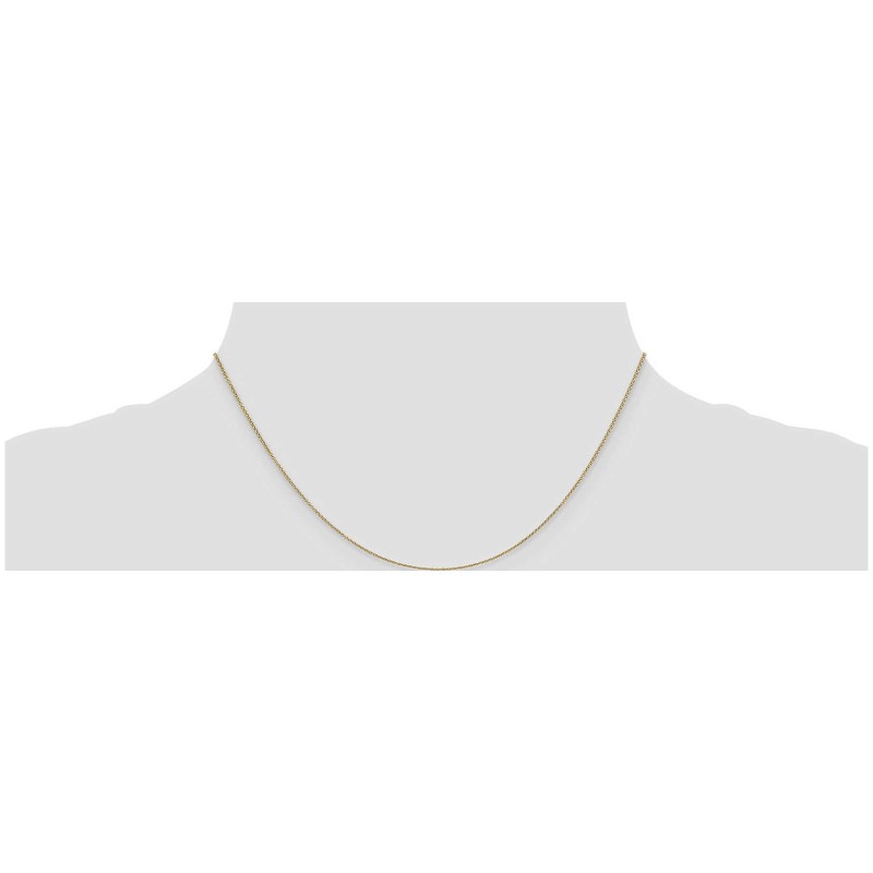14k Yellow Gold 16-Inch Cable Necklace Chain | Jewelry | Judaica