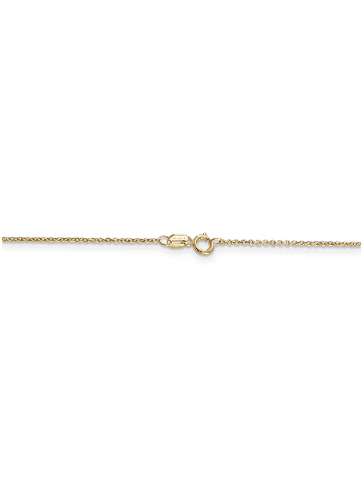 14k Yellow Gold 16-Inch Cable Necklace Chain | Jewelry | Judaica