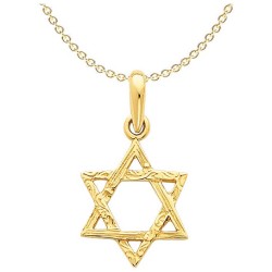 14k Yellow Gold Woven Star of David Pendant | Jewelry | Judaica
