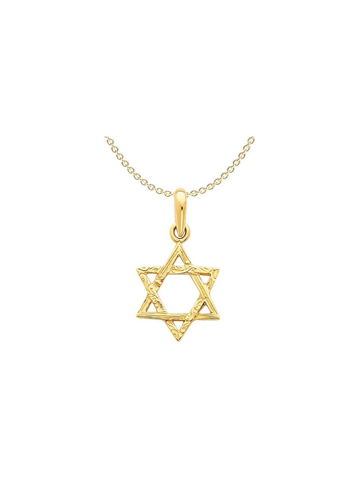 14k Yellow Gold Woven Star of David Pendant | Jewelry | Judaica