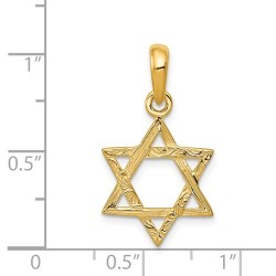 14k Yellow Gold Woven Star of David Pendant | Jewelry | Judaica