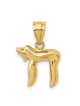 14k Polished Yellow Gold Chai Pendant | Jewelry | Judaica