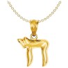 14k Polished Yellow Gold Chai Pendant | Jewelry | Judaica