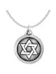 Sterling Silver Antiqued Circle Star of David Pend | Jewelry | Judaica