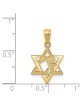 14k Yellow Gold Star of David Love Pendant | Jewelry | Judaica