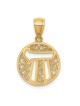14k Yellow Gold Filigree Circle Chai Pendant | Jewelry | Judaica