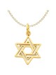 14k Yellow Gold Open-Back Star of David Pendant | Jewelry | Judaica