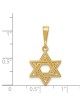 14k Yellow Gold Open-Back Star of David Pendant | Jewelry | Judaica