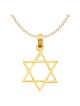 Large 14k Yellow Gold Textured Star of David Penda | Jewelry | Judaica