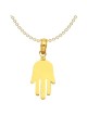 Large 14K Yellow Gold Hamsa Pendant | Jewelry | Judaica