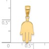 Large 14K Yellow Gold Hamsa Pendant | Jewelry | Judaica