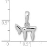 14k Polished White Gold Chai Pendant | Jewelry | Judaica