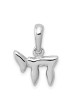 14k Polished White Gold Chai Pendant | Jewelry | Judaica